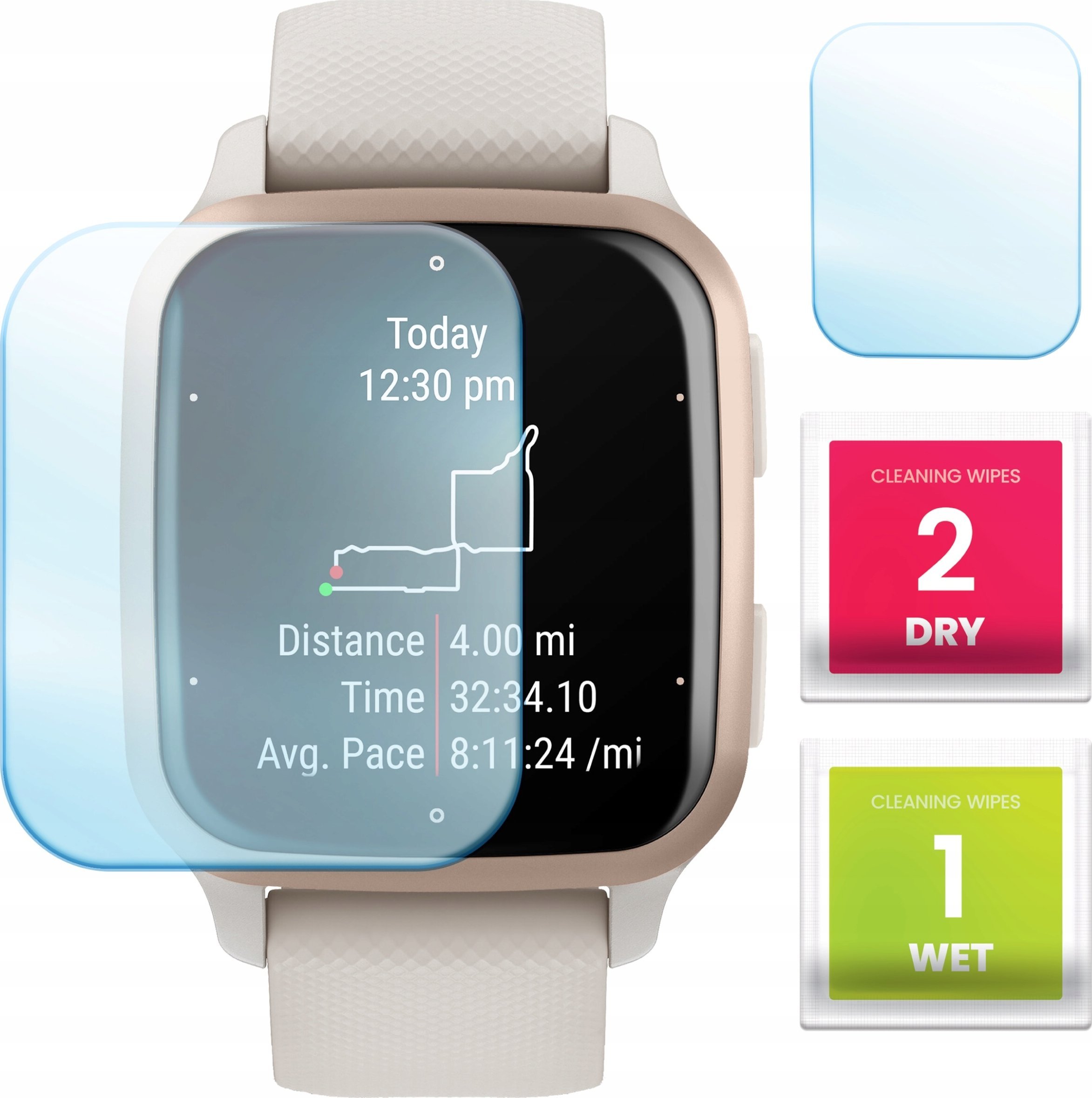 Hello Case Szkło Hybrydowe do Garmin Venu Sq 2 (Szybka, Szkiełko, Ochronne, Odporne)