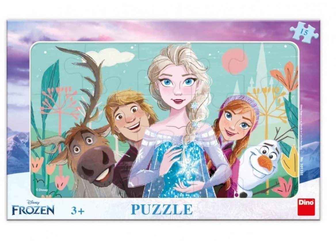 Puzzle 15 ramkowe Kraina Lodu Frozen II Rodzina