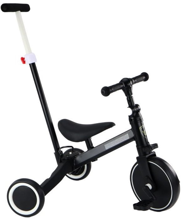 Rower Trójkołowy PRO50 Rowerek Z Rączką Do Prowadzenia Czarny