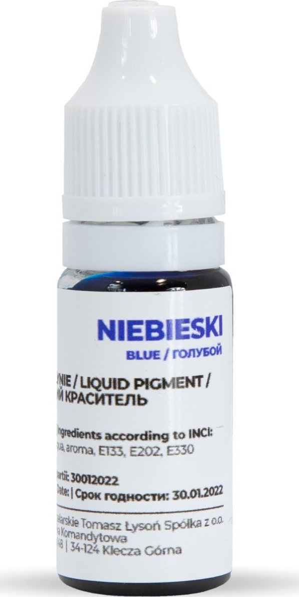 Honey Therapy Barwnik do mydła niebieski 10ml kreatywne pudełko (BM09.) - BM09.
