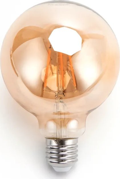 Aigostar Żarówka LED Filament Bursztynowa G95 E27 6W Żarówka LED Filament Bursztynowa G95 E27 6W