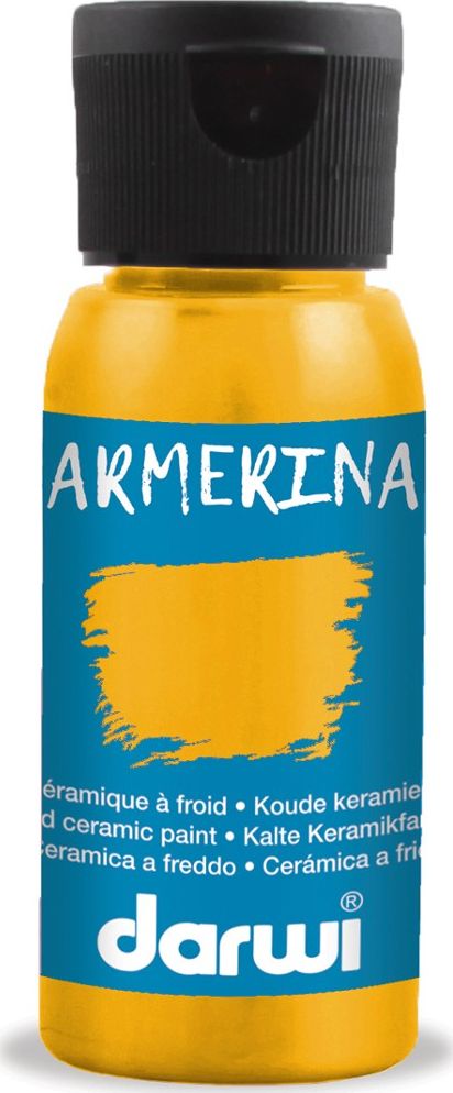 DARWI Farba do Ceramiki 50 ml Ciemno Żółta
