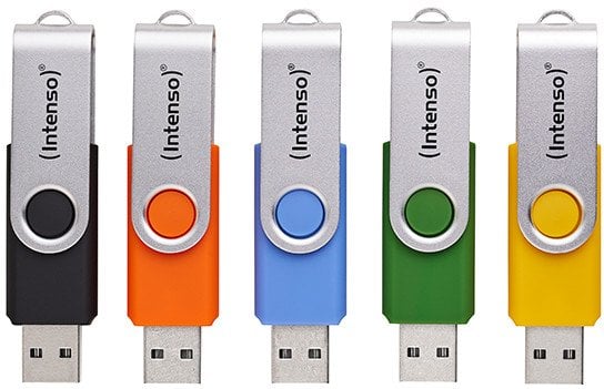 Intenso Office Line 16GB USB Stick 3.2 Multipack x5 bunt