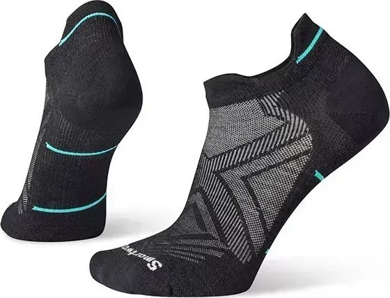 Smartwool W'S Run Zero Cushion Low Ankle Socks, 001 | black, L