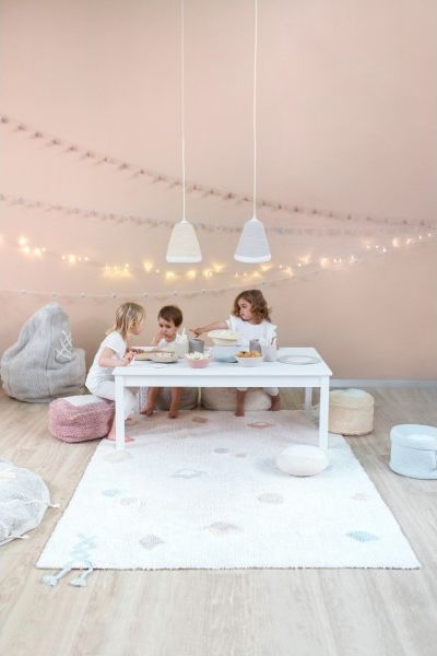 Lorena Canals Dywan dziecięcy KIM 140x200 biały w zabawne wzory LORENA CANALS