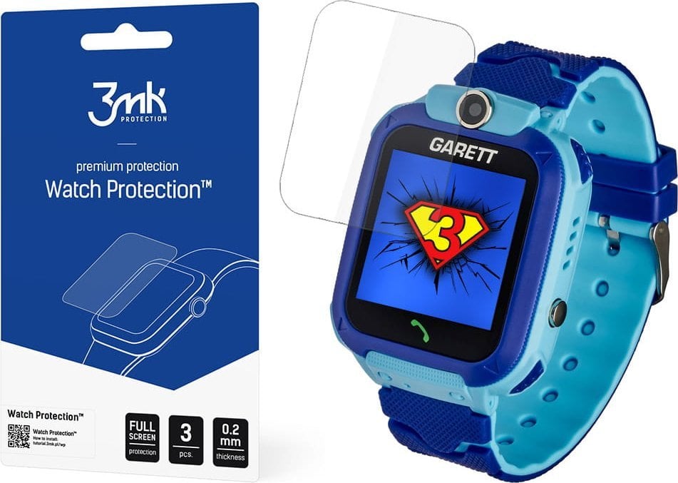 3MK Garett Kids XD - 3mk Watch Protection™ v. FlexibleGlass Lite