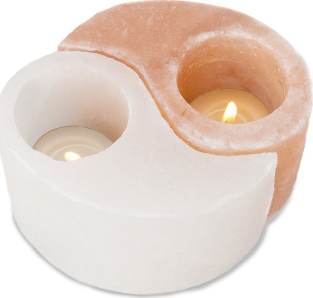 Home Life Świecznik solny naturalny jonizator powietrza Jin-Jang tealight
