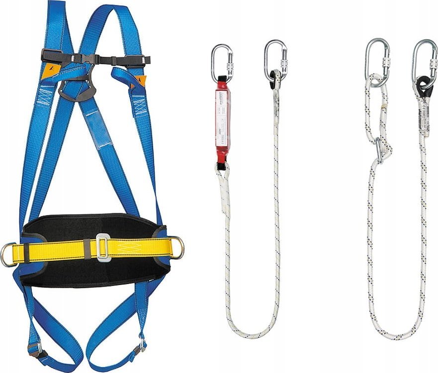 Protekt Szelki Asekuracyjne Uprząż Zestaw Asekuracyjny Szelki Liny Zatrzaski Zaczep Protekt Prc-Basic 5 5901685704502