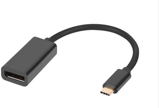 Microconnect MC-USBC-DPF1.2 adapter kablowy DisplayPort USB Type-C Czarny