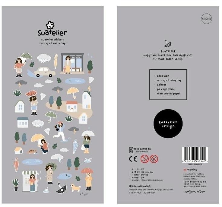 Naklejki ozdobne Deszczowy dzień