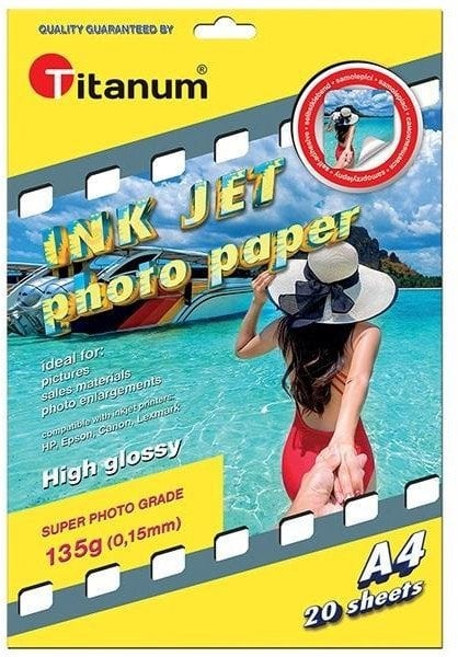Activejet Papier A4/20K 135g fotograficzny do drukarek