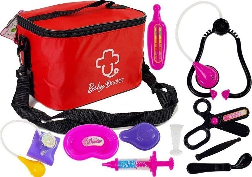 LeanToys Zestaw Lekarza w Torbie z Akcesoriami Stetoskop