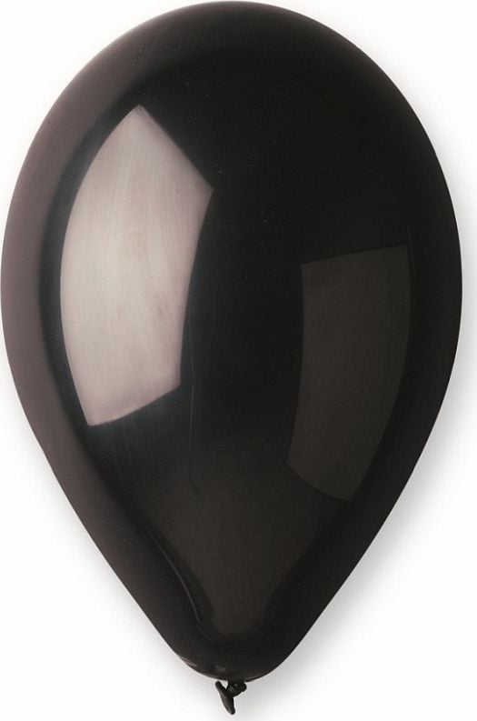 Gemar Balony pastelowe Czarne, G120, 33 cm, 50 szt.