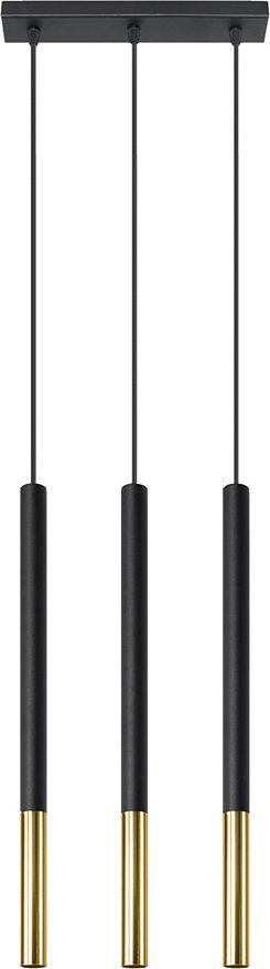 Lampa wisząca Lumes Czarno-złota lampa wisząca nad stół - EX720-Mozaix