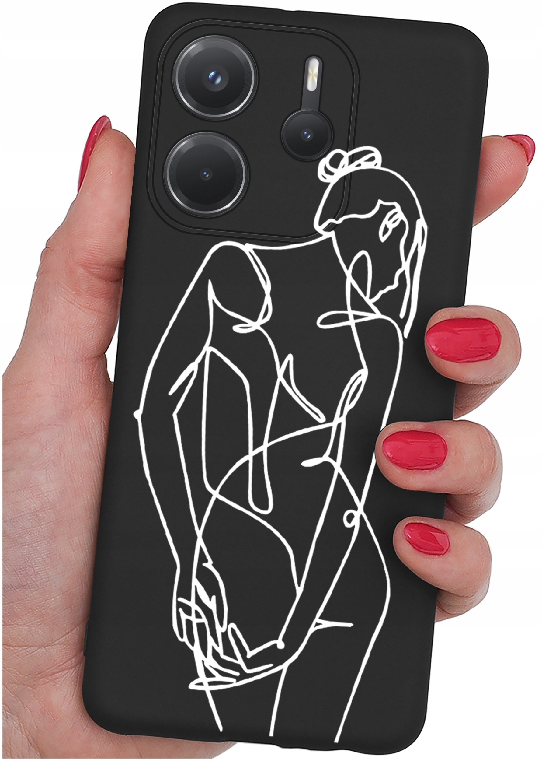 ETUI do Xiaomi Redmi Note 14 4G | WZORY | SILIKONOWE MATT CASE + SZKŁO 9H