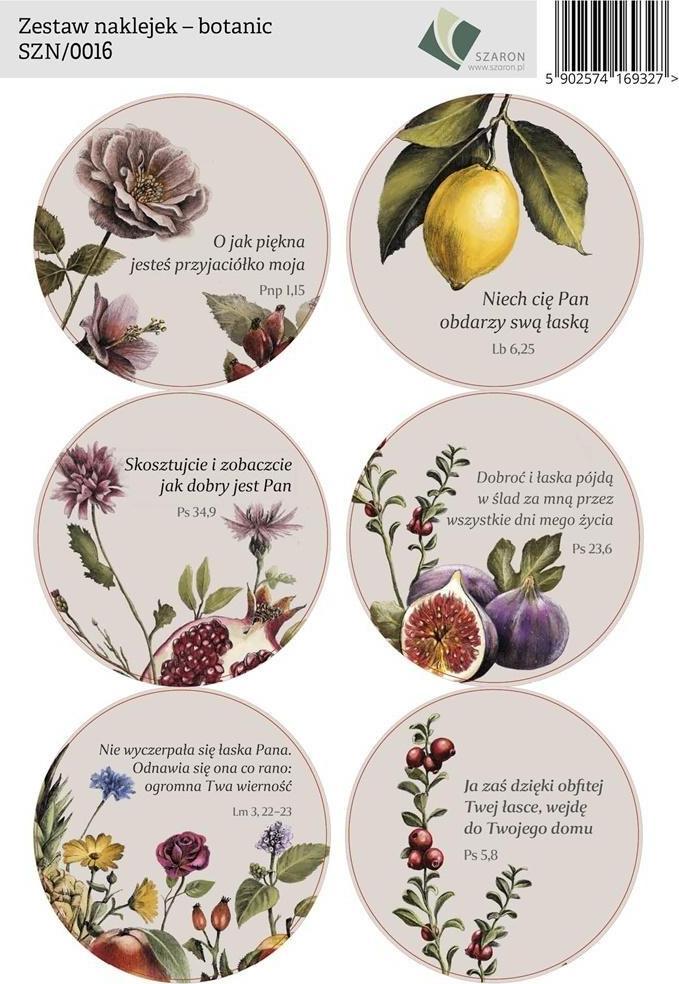 Szaron Zestaw naklejek - botanic