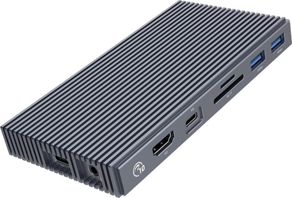 Stacja/replikator Orico NVMe z portami USB-A, HDMI 4K, USB-C PD 100W (CDH-9N-GY-BP)