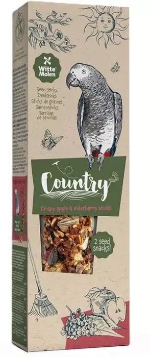 Witte Molen COUNTRY KOLBY PARROTS 140g 2szt APPLE & ELDERBERRY /8