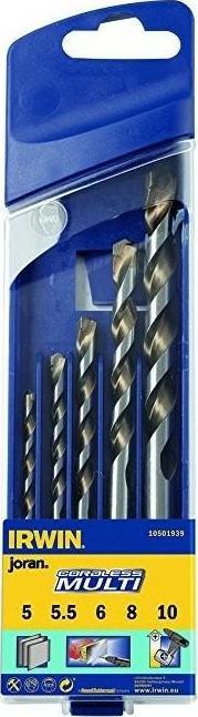 Wiertło Irwin IRWIN WIERTŁO UNIWERSALNE CORDLESS MULTI KOMPLET 5szt. 5, 5.5, 6, 8, 10 mm IRW10501939
