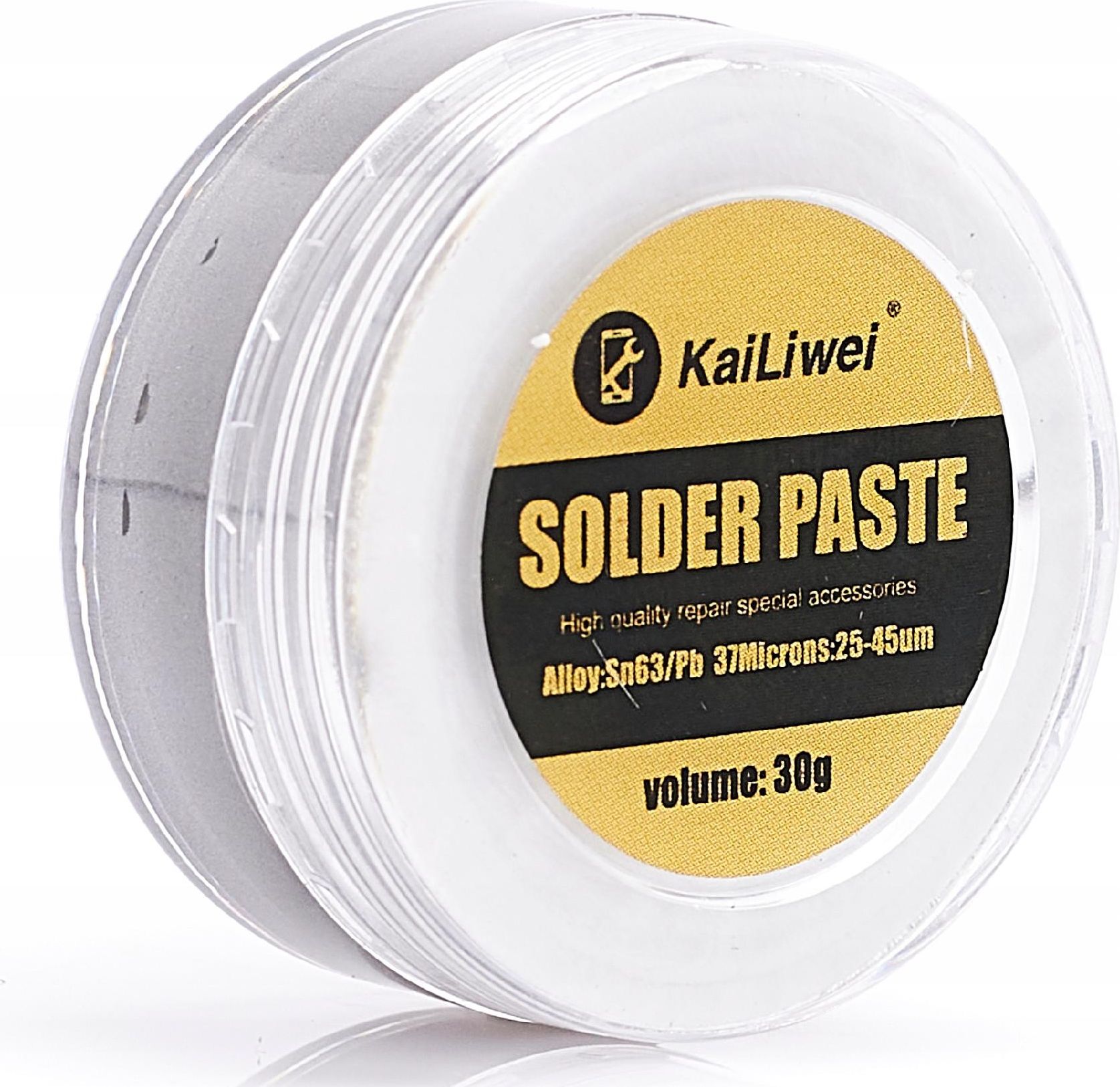 Techrebal Pasta lutownicza płynna cyna SN63PB37 KaiLiwei 30g