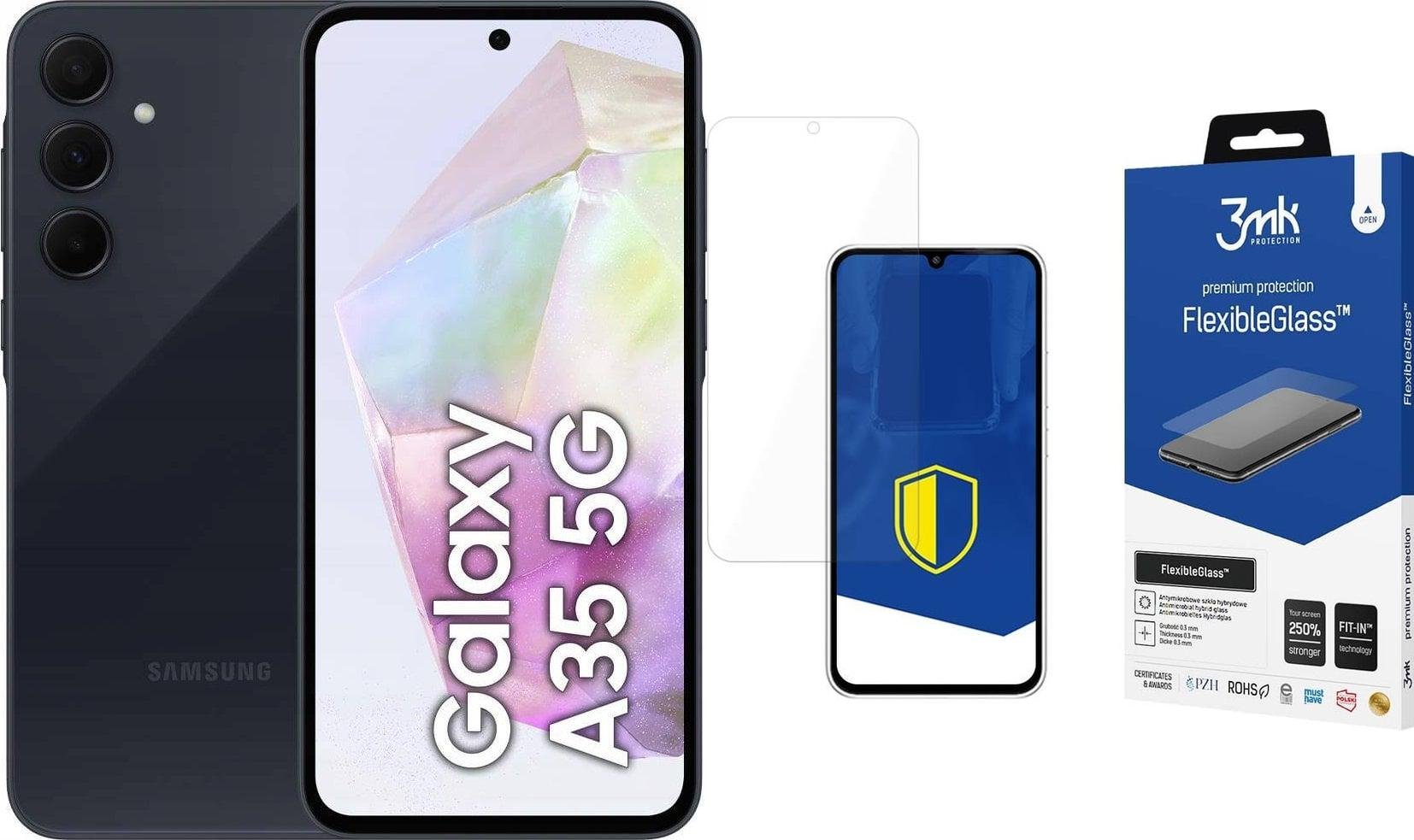 Smartfon Samsung Galaxy A35 5G 8/256GB Czarny (8806095457840) + FlexibleGlass