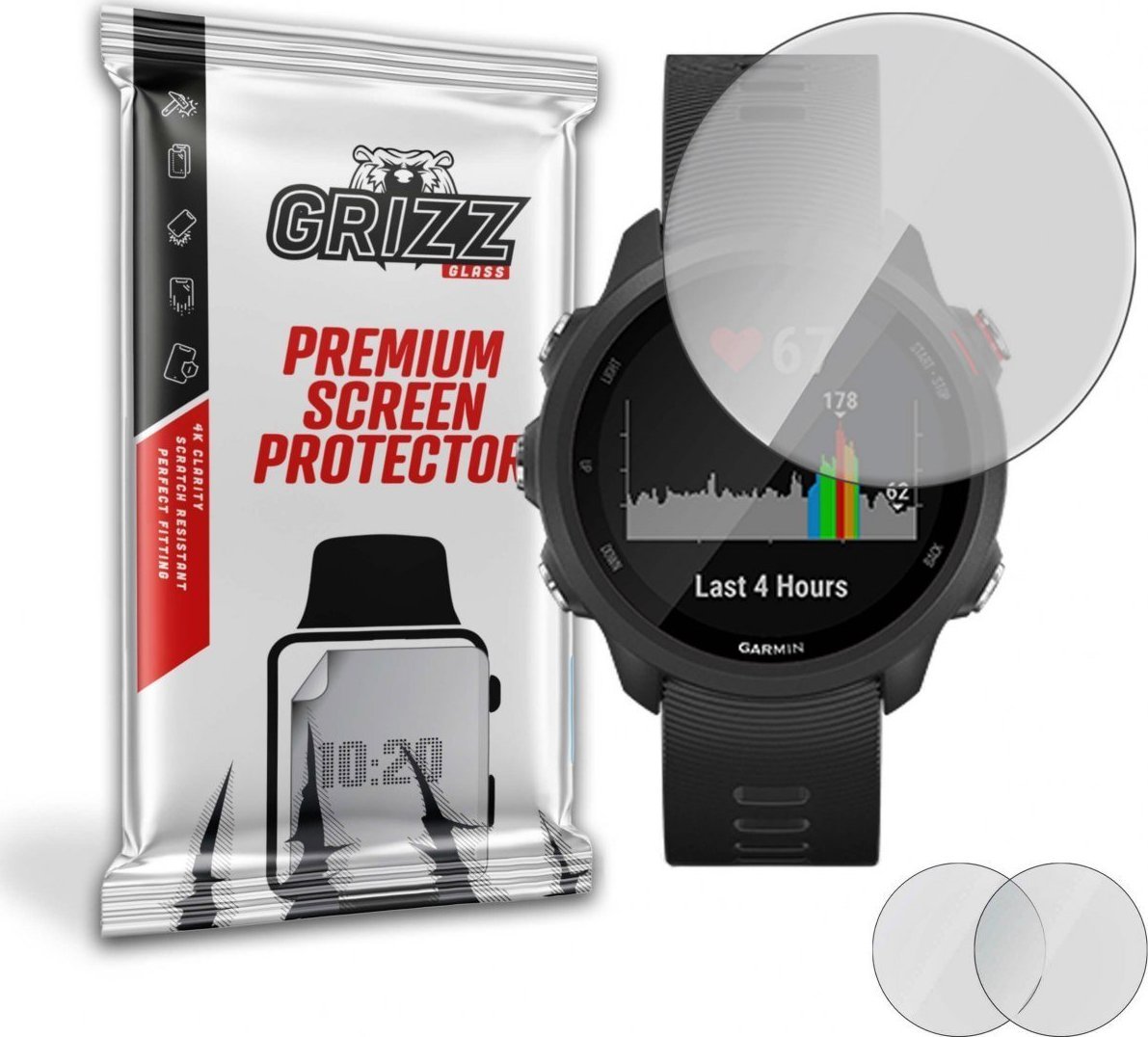 GrizzGlass Folia matowa Grizz Garmin Forerunner 245