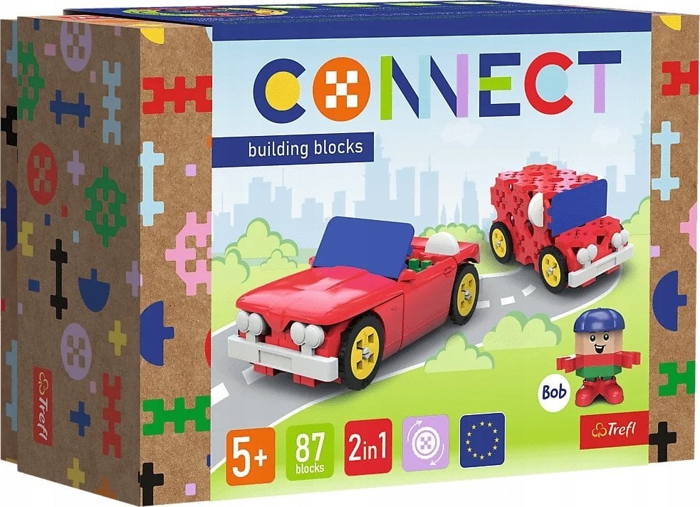 Trefl TREFL klocki Connect Cabriolet/Dostawczak S 61970