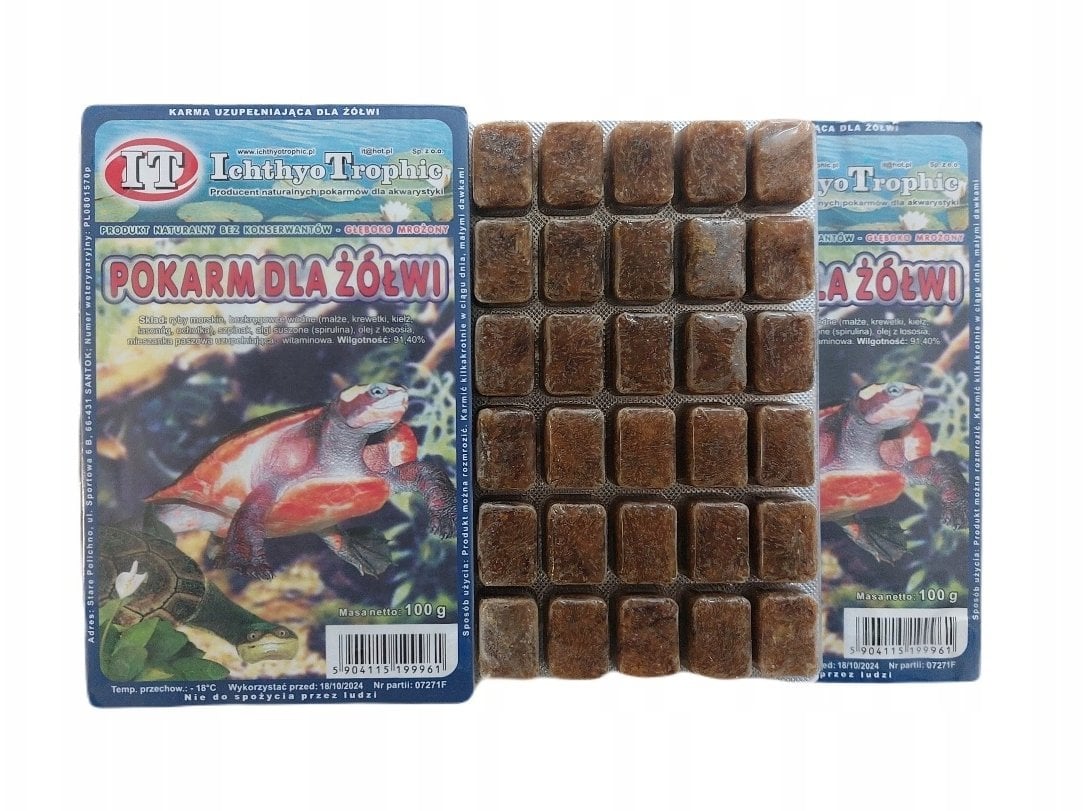 MROŻONKA POKARM DLA ŻÓŁWIA 100G