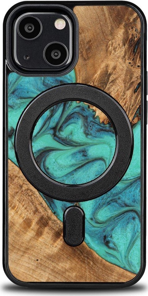 BeWood Etui Bewood Unique na iPhone 13 Mini - Turquoise z MagSafe