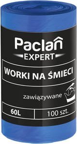 Paclan PACLAN EXPERT ZAWIĄZYWANE WORKI NA ŚMIECI 60L 100SZT.