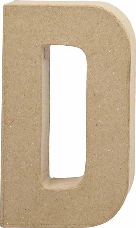 Creativ Company Litera D z papier-mache H: 20,5 cm