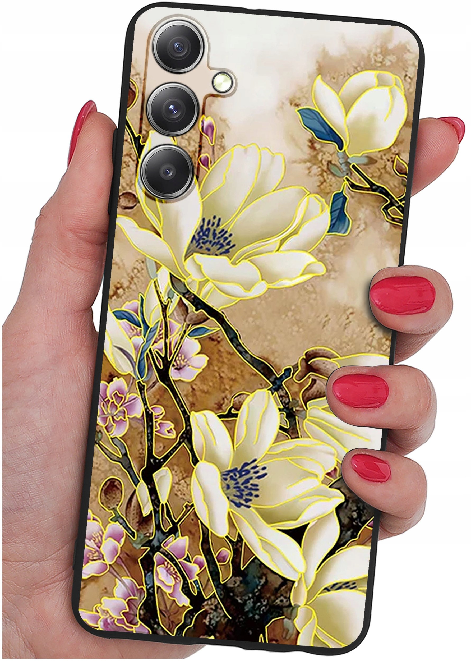 ETUI do Samsung Galaxy S24 WZORY | SILIKONOWE MATT CASE + SZKŁO 9H