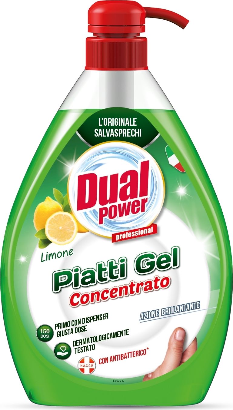 Dual Power DUAL Power ANTYBAKTERYJNY koncentrat do mycia naczyń o zapachu cytryn 1L