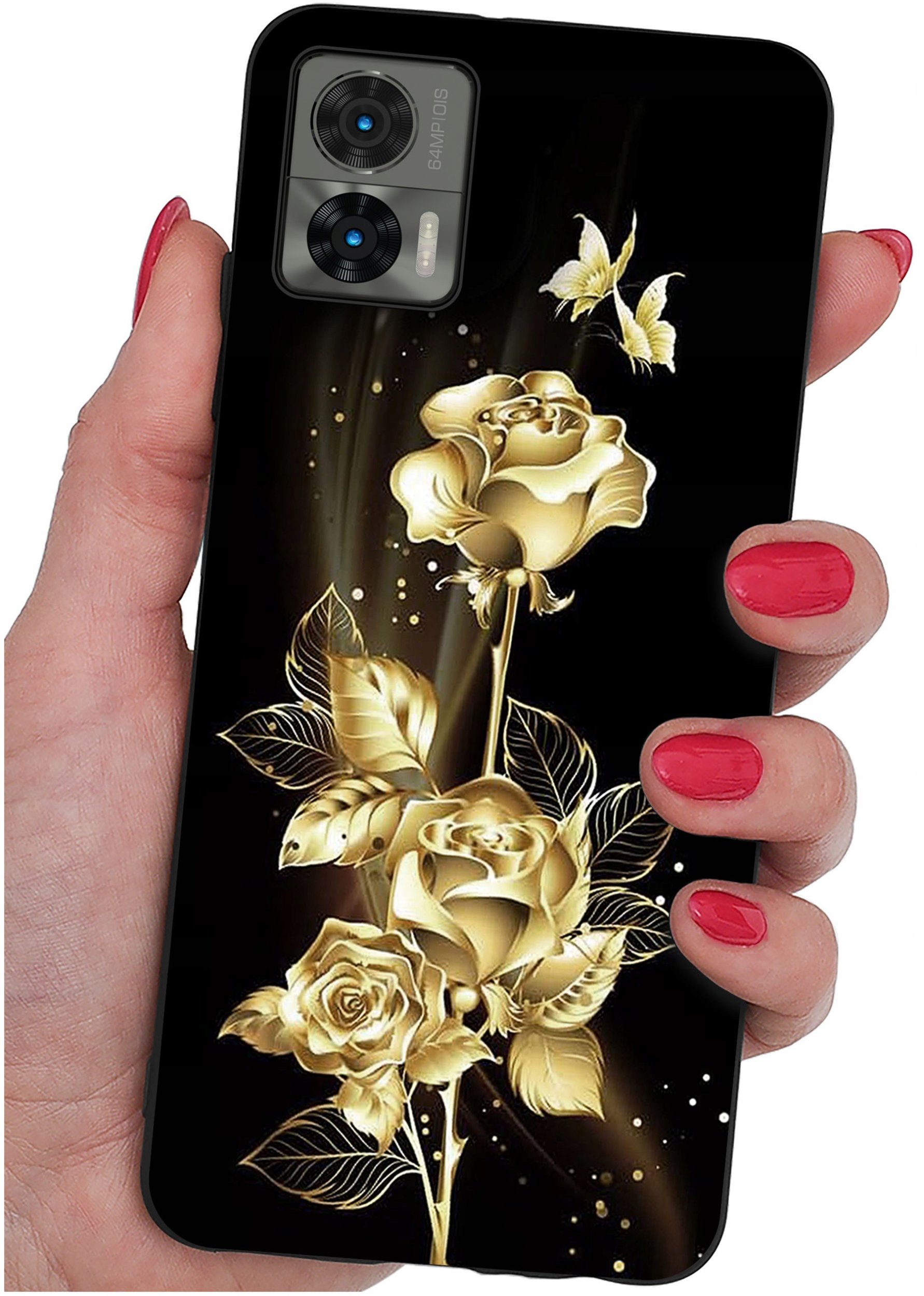 Etui do Motorola Moto Edge 30 Neo WZORY |SILIKONOWE MATT CASE + SZKŁO 9H