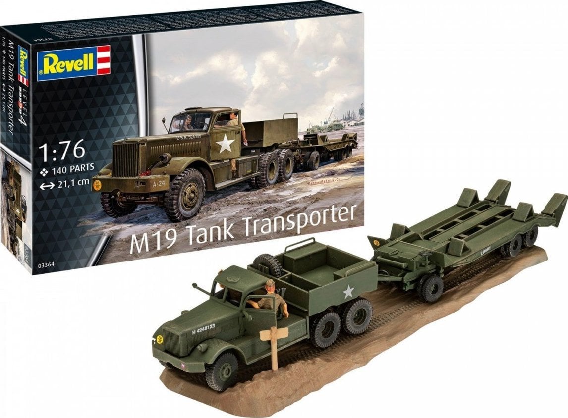 Model do sklejania Pojazd M19 Tank Transporter 1/72 Revell