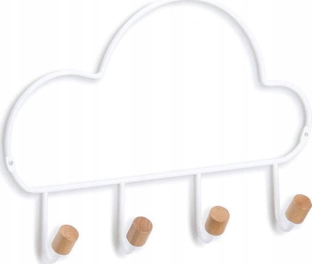 Zeller Wieszak na drzwi w kształcie chmury z haczykami, metal