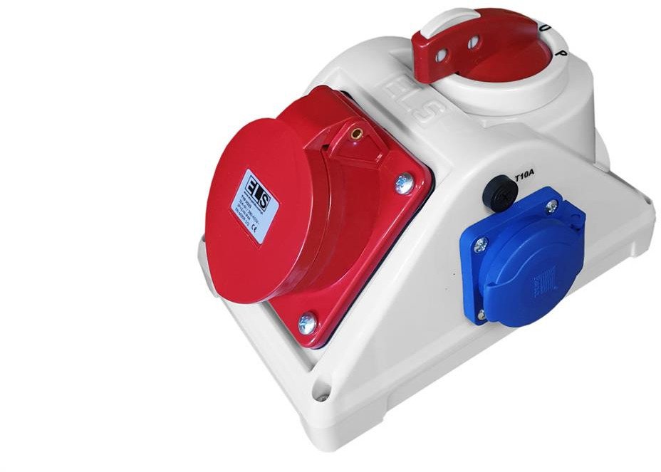 Rozdzielnica budowlana z wyłącznikiem L-0-P COMBO 32/5 1x230V IP44 / E960625411C