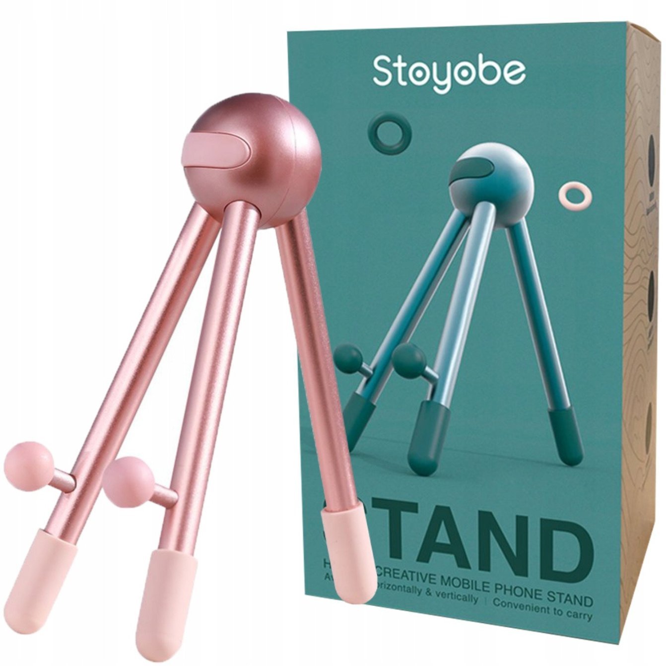 STOYOBE PODSTAWKA UCHWYT NA TELEFON TABLET RÓŻOWY (HF-ONE PINK)