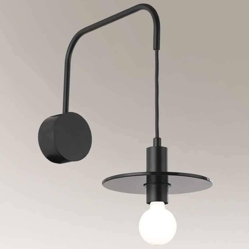 Kinkiet Shilo Industrialna LAMPA ścienna IKEDA 7978 Shilo metalowa OPRAWA kinkiet regulowany wysięgnik loft czarny