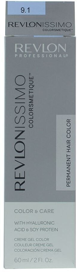 Revlon Revlonissimo Colorsmetique Hyaluronic Acid Permanent Hair Dye 9.1 Very Light Ash Blonde 60 ml Unisex