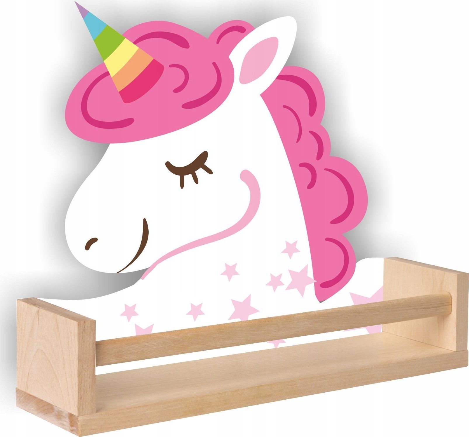Półka drewniana kucyk konik pony jednorożec 01