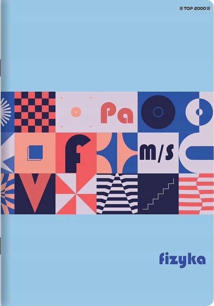 Top 2000 Zeszyt A5/60K kratka Fizyka (10szt) TOP2000