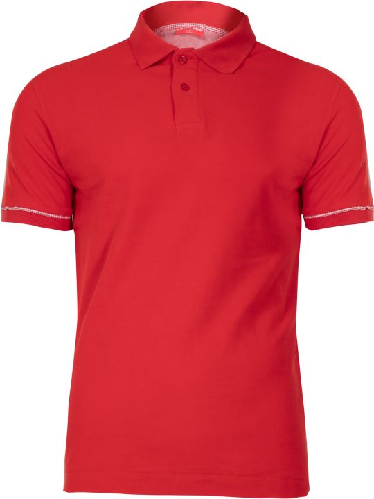 Lahti Pro Koszulka bawełniana polo czerwona S (L4030701)