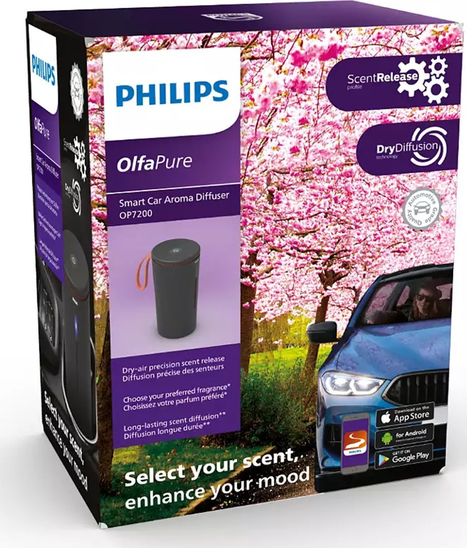 Dyfuzor zapachowy Philips Philips OlfaPure 7200 Inteligentny Samochodowy Dyfuzor Zapachów