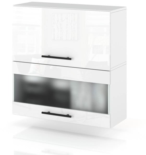 Szafka Kuchenna Wisząca Witryna Klapowa 60cm Spremium Biały Połysk