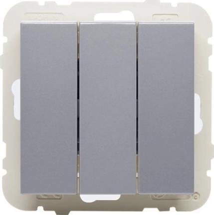 Efapel EFAPEL LOGUS90 ŁĄCZNIK 3-KLAWISZOWY ALUMINIUM 90088 KWAL