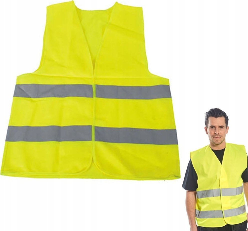 Verk KAMIZELKA ODBLASKOWA OSTRZEGAWCZA DROGOWA ŻÓŁTA