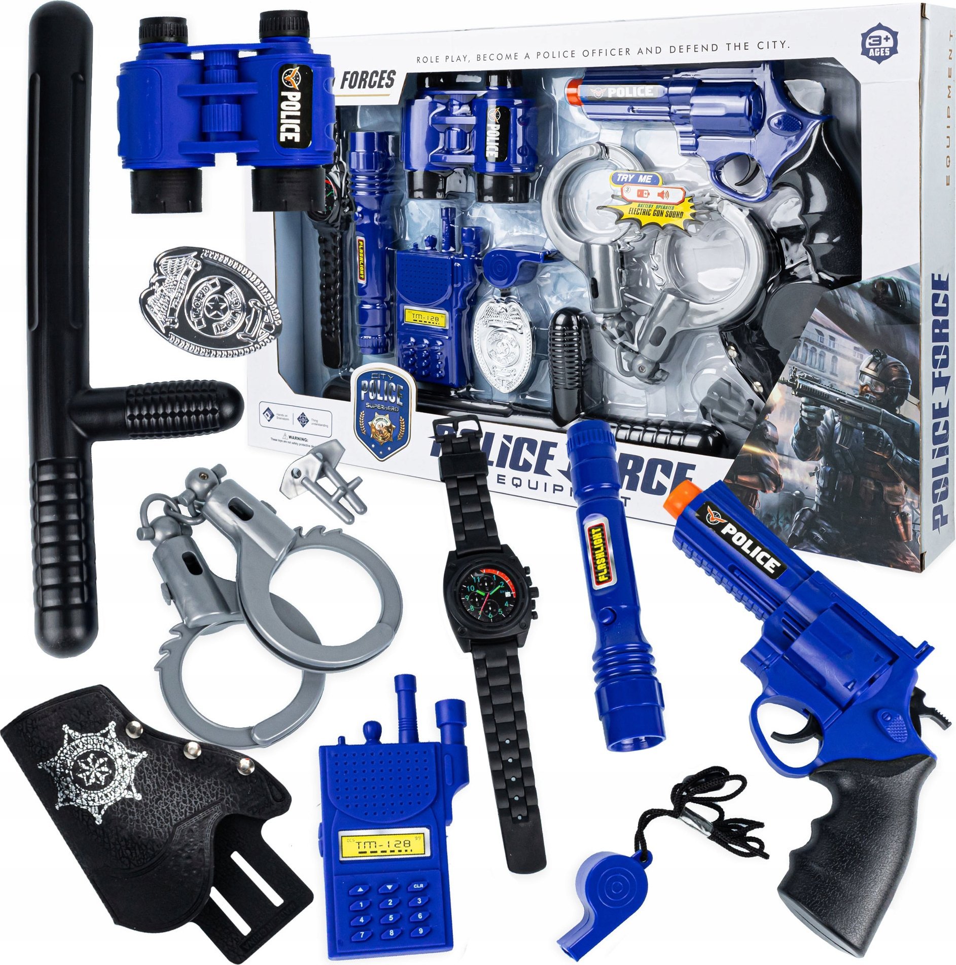 Strój Policjant Zestaw Dla Małego Policjanta (Akc)