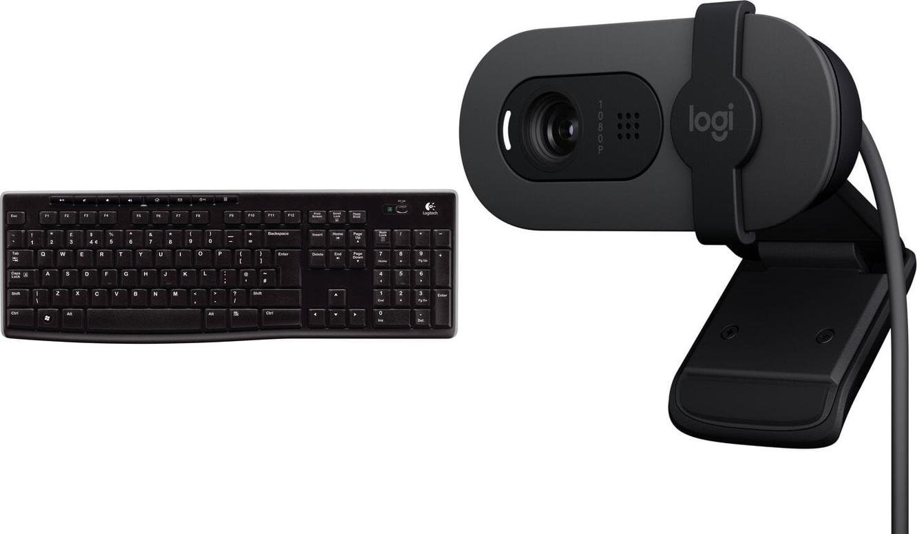 Klawiatura Logitech K270 (920-003738) + Brio 100 (960-001585)