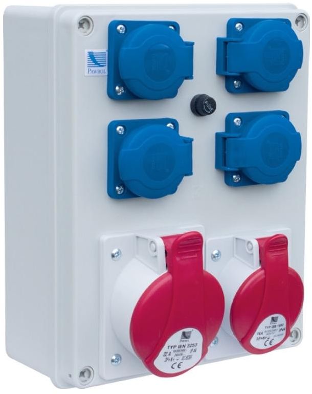 Pawbol Rozdzielnica R-BOX 240 2x16A/5P 4x250V IP44 (B.1096)
